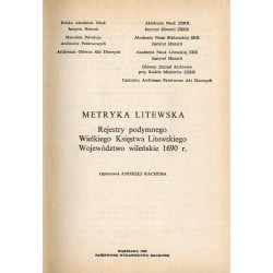 Metryka Litewska. Rejestry podymnego Wielkiego Księstwa Litewskiego Województwo wileńskie 1690
