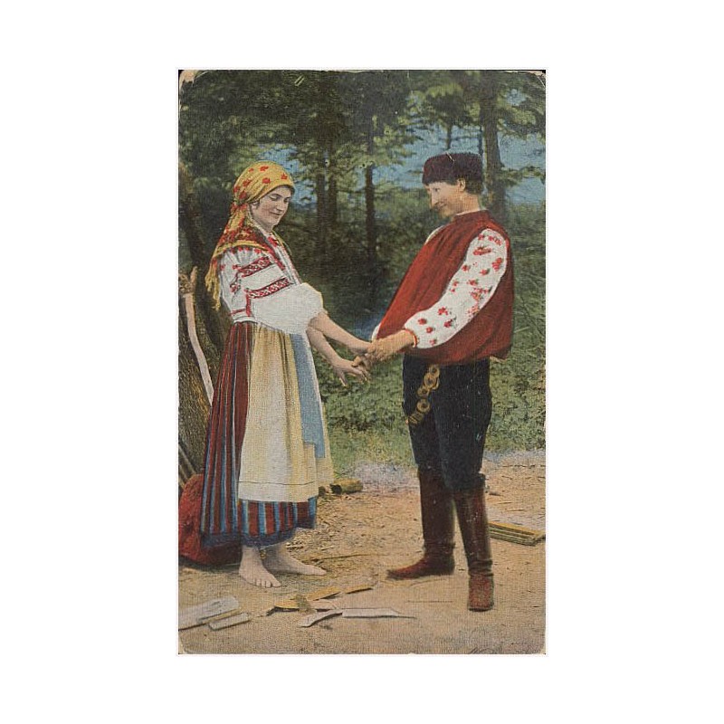 Typy ukraińskie / Укpaїнcькi типи. Ukrainische - ruthenischen Typen. Liebeswerben