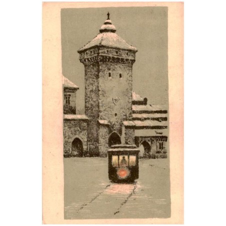 A. Setkowicz. Autolitografja. Kraków, Brama Florjańska