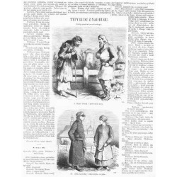 Typy ludu z nad Bugu / "TYPY LUDU Z NAD BUGU. (Podług rysunków Leona Kunickiego). [1] I. Dziad żebrak i pasiecznik stary. 534 [
