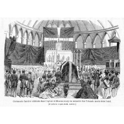 "Cérémonie funébre célébrée dans l'église de Montmorency en mémoire des Polonais morts dans l'exil. (D'aprés le croquis de M. Au
