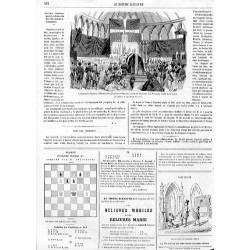 "Cérémonie funébre célébrée dans l'église de Montmorency en mémoire des Polonais morts dans l'exil. (D'aprés le croquis de M. Au