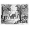 "Le colonel Muchanow se rendant chez le comte M... pour la perception de l'impôt (D'apres le croquis de M. Carauli.)" / pobór po