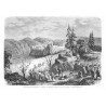 "Événements de Pologne. - Attaque du Chateau d'Ojcow par les Polonais. - Croquis de M. Kaplinski / "ÉVÉNEMENTS DE POLOGNE. - ATT