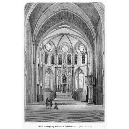 "Widok wewnętrzny kościoła w Sulisławicach. [...] 577"
