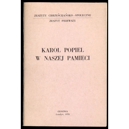 Karol Popiel w naszej pamięci