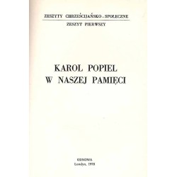 Karol Popiel w naszej pamięci
