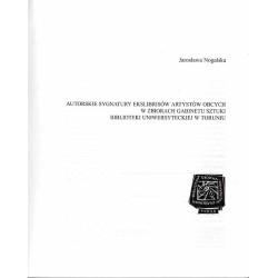 Autorskie sygnatury ekslibrisów artystów obcych w zbiorach Gabinetu Sztuki Biblioteki Uniwersyteckiej w Toruniu