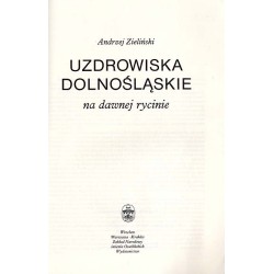 Uzdrowiska dolnośląskie na dawnej rycinie