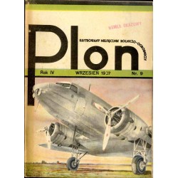 Plon. Ilustrowany miesięcznik rolniczo-ogrodniczy. R. 4 (1937). Nr 9 (Wrzesień 1937) / numer o tematyce lotniczej