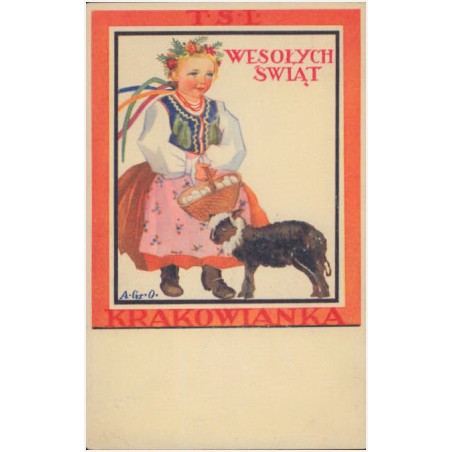 Krakowianka. Wesołych Świąt. A. Gr. O. [...]