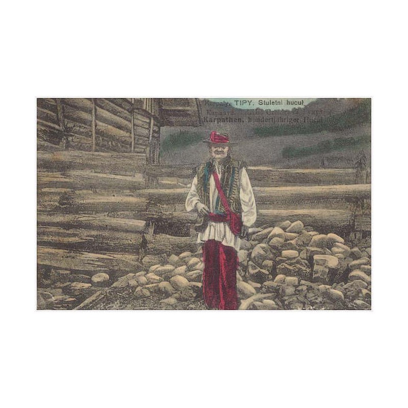 Karpaty. Tipy. Stuletni hucuł. Kapпати. Tипи. Cтoтлeтний Гyцyл. Karpathen. Hundertjähriger Hucul