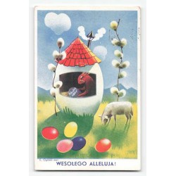 E. Ogiński mal. Wesołego Alleluja! / Rewers: E. Ogiński mal.