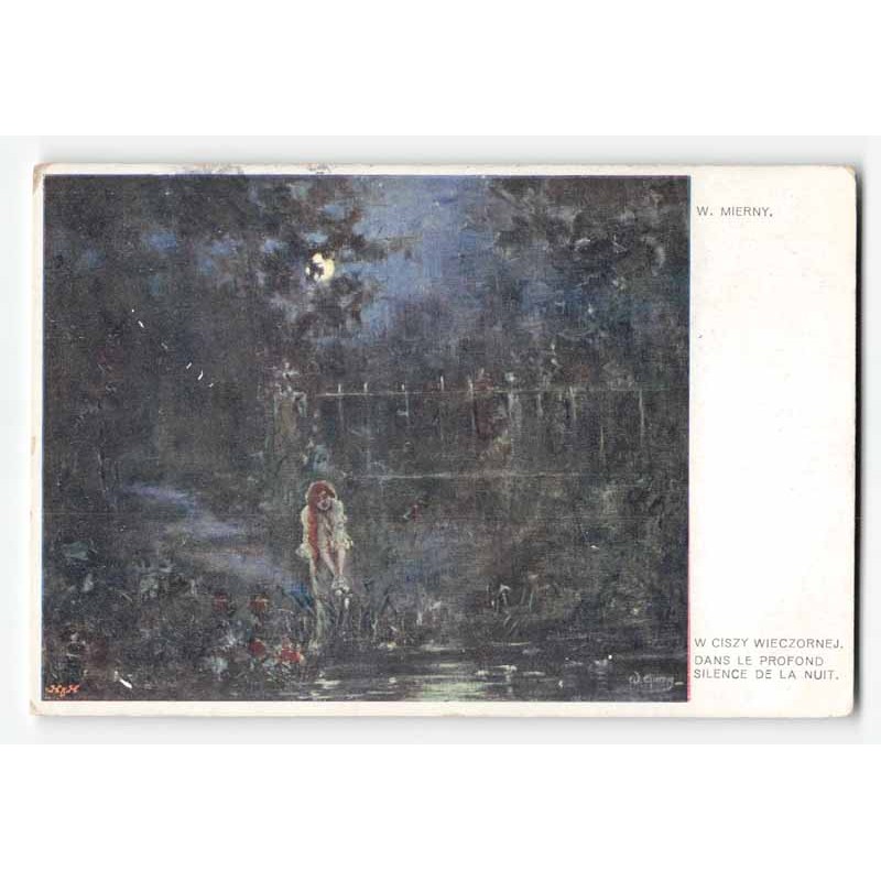 W. Mierny. W ciszy wieczornej. Dans le profond silence de la nuit.