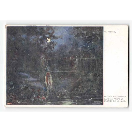 W. Mierny. W ciszy wieczornej. Dans le profond silence de la nuit.