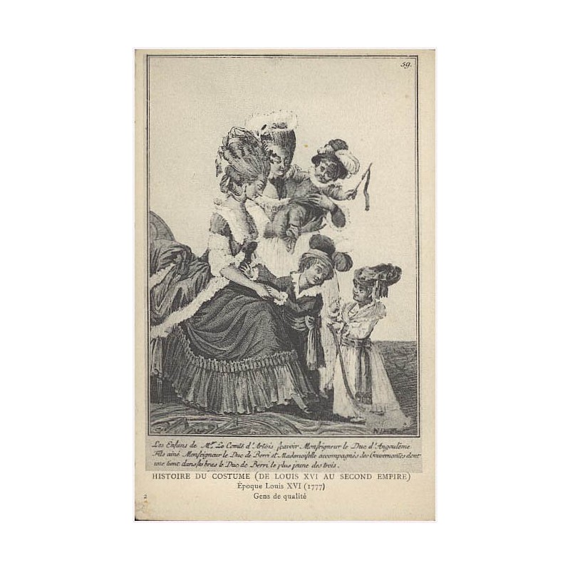 2 Époque Louis XVI (1777). Gens de qualité