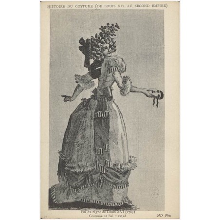 24. Époque Louis XVI (1789). Costume de Bal masquè