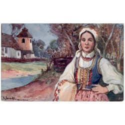 [Wieśniaczka w stroju krakowskim]