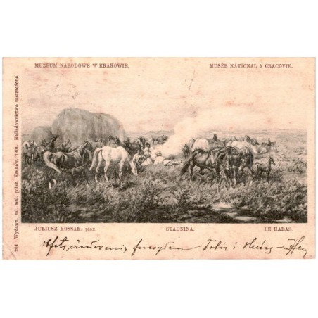 Juliusz Kossak. pinx. Stadnina. Le haras.