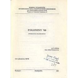 Połoniny '89. Informator krajoznawczy / Bieszczady