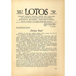 Lotos. Miesięcznik poświęcony rozwojowi i kulturze życia wewnętrznego, oraz wartościom twórczym polskiej myśli transcendentnej.