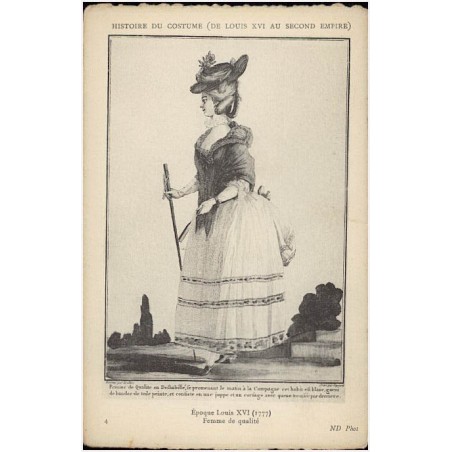 4 Époque Louis XVI (1777). Femme de qualité
