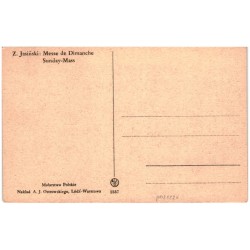 Z. Jasiński. Msza świąteczna / Rewers: Z. Jasiński: Messe de Dimanche. Sunday-Mass