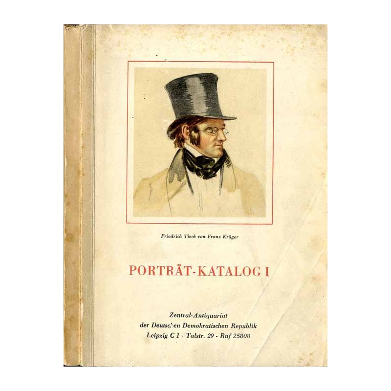 Porträtkatalog I. Leipzig 1962 / katalog grafiki Zentral-Antiquariat der DDR