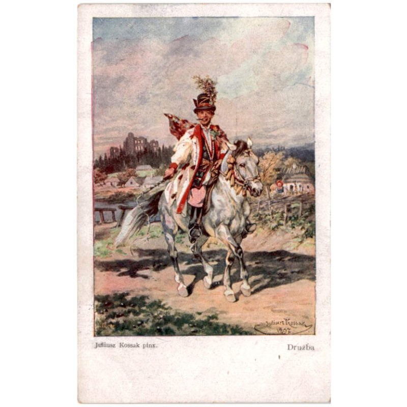 Juliusz Kossak pinx. Drużba.