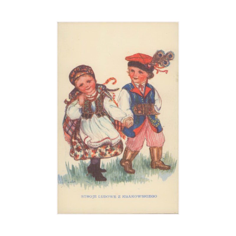 Stroje ludowe z Krakowskiego. A. Ursyn mal