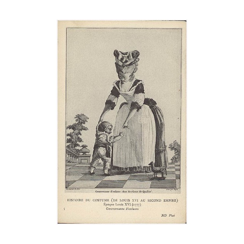 5 Époque Louis XVI (1777). Gouvernante d'enfants