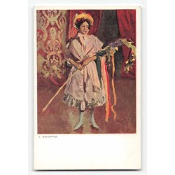 J. Mehoffer. [Kobieta z palmą wielkanocną]