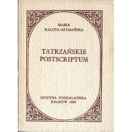 Tatrzańskie postscriptum