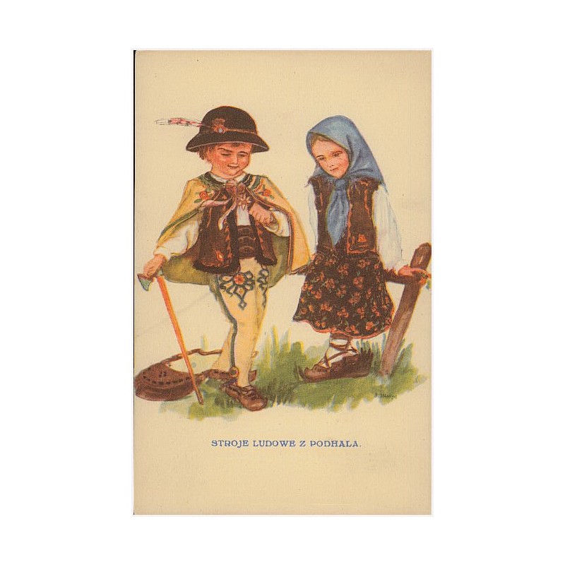 Stroje ludowe z Podhala. A. Ursyn mal. [...]