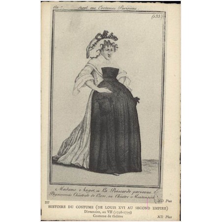 237. Directoire, an VII (1798-1799) Costume de théâtre