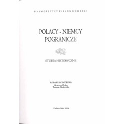Polacy, Niemcy, Pogranicze. Studia historyczne