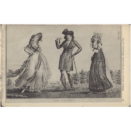40. Estampe satirque sur les Incroyables (Directoire, an VII)