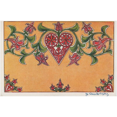 Ornament z parzenicą (sercem)