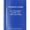 Ortsnamenverzeichnis der Ortschaften jenseits von Oder und Neiße