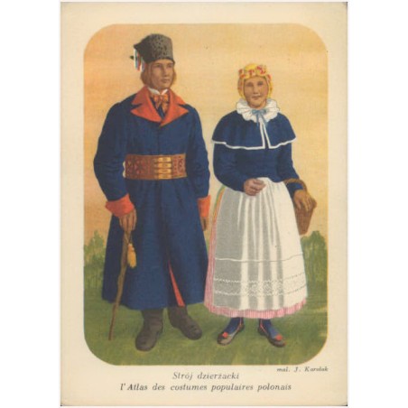 Strój dzierżacki l' Atlas des costumes populaires polonais mal. J. Karolak