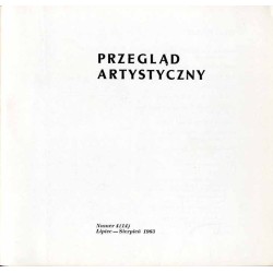 Przegląd Artystyczny. 1963. Nr 4 (14) (Lipiec-Sierpień 1963)