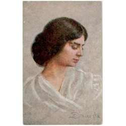 Z. Sieniawska pinx. / Głowa młodej kobiety