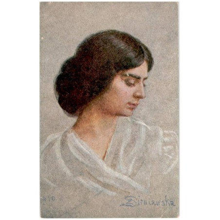 Z. Sieniawska pinx. / Głowa młodej kobiety