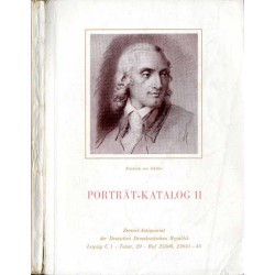 Porträtkatalog II. Leipzig 1964 / katalog grafiki Zentral-Antiquariat der DDR