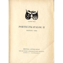 Porträtkatalog II. Leipzig 1964 / katalog grafiki Zentral-Antiquariat der DDR