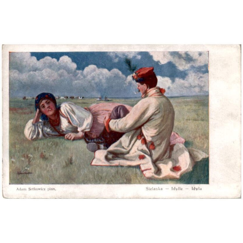 A. Setkowicz pinx. Sielanka - Idylle - Idyla