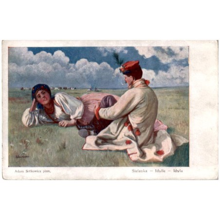 A. Setkowicz pinx. Sielanka - Idylle - Idyla