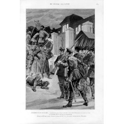 Événements de Bulgarie. La prise du palais per le Régiment Stroumska-Polka (nuit du 20 au 21 aout). La capitaine Hesoff tué per