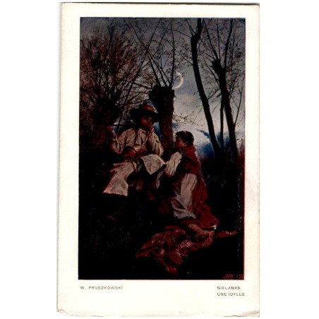 W. Pruszkowski. Sielanka. Une idylle