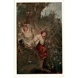 W. Pruszkowski pinxit. Rusałki. Les ondines. Nymphs of the moor.